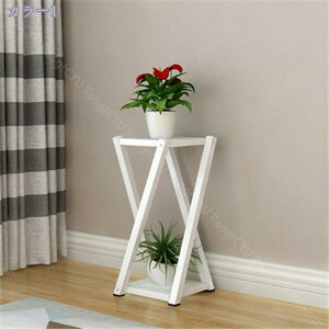 1600円OFFクーポン フラワースタンド スタンド インテリア 雑貨 花台 60cm おしゃれ 室内 プランタースタンド 観葉植物 台 アイアン 木製 ラック スリム 2段 玄関 フラワー 棚 白 ホワイト 黒 ブ