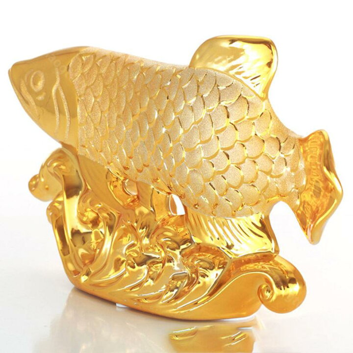楽天市場】1000円OFFクーポン 金龍魚 セラミック 陶器 招財 風水 開運 