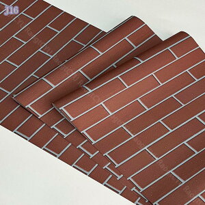 壁紙シール ウォールステッカー レンガ柄 はがせるタイプ 60cm×10m リフォーム 補修 耐熱 防水 汚れ防止 防カビ 緑の葉の壁紙 木目シール 厚手 机 賃貸 リメイクシート 家具/台所/キッチン/ ト