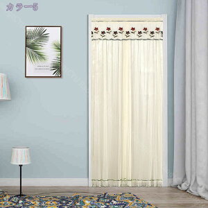 500円OFFクーポン 小窓用 カフェカーテン レース 半遮光 北欧 おしゃれ かわいい 模様替え 新生活 かーてん のれん レース キッチン トイレ 階段 ドアカーテン ロング丈 暖簾 目隠し ナチュラ