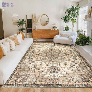 ペルシャ絨毯風 カーペット おしゃれ ペルシャ風 キリム柄 ラグ 北欧風 ボタニカル柄 アンティーク 絨毯 1.5畳 2畳 3畳 ラグマット 大判 掃除易い 折り畳み 四季通用 センターラグ リビング ワ