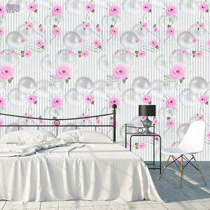 300円OFFクーポン 壁紙 のり付き リメイクシート 花柄 壁紙シール 粘着シート 貼り付け簡単 はがせる ナチュラル 雰囲気転換 DIY 寝室 部屋 リビング キッチン トイレ 洗面所 浴室 家具 賃貸 補