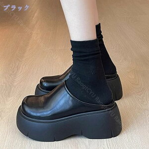 レディース ローファー モカシンシューズ 9CMヒール ウェッジソール パンプス 軽量 厚底靴 大きいサイズ 疲れない 痛くない コンフォート デッキシューズ 幅広 甲高 通気性 作業靴 ウォーキ