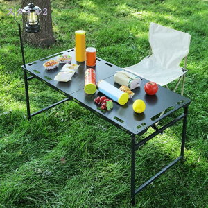 折りたたみ式キャンプテーブル アウトドア キャンプテーブル キャンプ テーブル サイドテーブル ランタンスタンド付き ベッドサイドテーブル アウトドアテーブル キッチン 釣り ホームフ