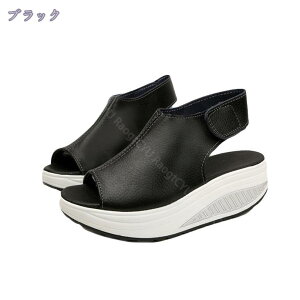 厚底サンダル レディース スポーツサンダル レディースシューズ マジックテープ アンクルストラップ 軽量 歩きやすい 5cmヒール 大きいサイズ ベルクロ 履きやすい 運動シューズ スニーカー