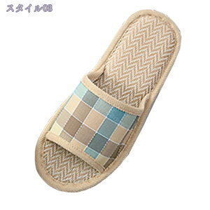 スリッパ 麻 リネン インソール ルームシューズ 前開き 花柄 滑り止め サンダル 洗える 蒸れない 夏用 来客用 おしゃれ 室内履き 静音 軽量 レディース メンズ 滑り止め 柔らかい あったか ス