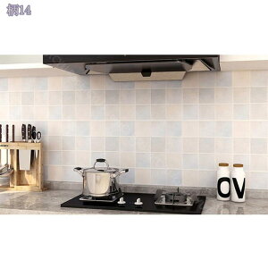 壁紙シール チェック柄 モザイクタイル レトロ 壁紙の上から貼れる壁紙 防水 耐熱 防汚 防油 防カビ 厚手 剥がせる壁紙 簡単な貼付 接着剤付 リフォームシート キッチンリメイクシート 台所