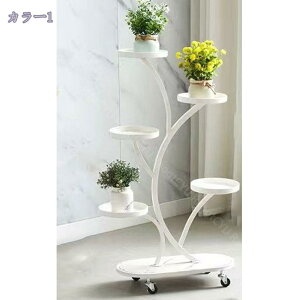 プランタースタンド 観葉植物 4段 園芸ラック 花棚 鉢置き台 ガーデニングラック プランター台 ガーデンラック 室内外兼用 アイアン 組み立てが簡単 盆栽スタンド 植物スタンド 植物棚 RaogtC