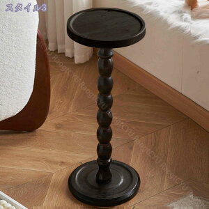 サイドテーブル 軽量 おしゃれ ベッドサイドテーブル 小物置き 組立簡単 さいどテーブルソファ横 北欧風 木目調 丸型 天然木 一本足 省スペース ミニテーブル 小型 ナイトテーブル リビング