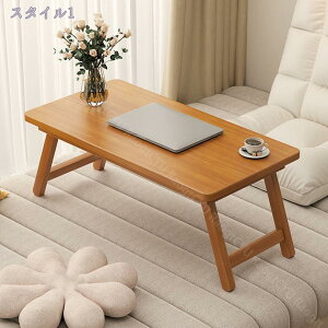 折りたたみローテーブル 長方形 角丸デザイン 座卓 センターテーブル 省スペース 収納簡単 耐久性 ローテーブル 折り畳み設計 折れ足 楠竹製 頑丈 安定性 和風 小さなコーヒーテーブル 畳