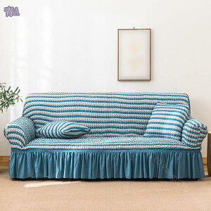ソファカバー3人掛け 肘掛け 防水 北欧風 おしゃれ 無地 一体型 リビング ストレッチソファカバー 装着簡単 伸縮素材 ズレない キズ防止 3人用 マルチカバー 保護 模様替え カウチカバー 防