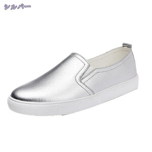 レディース スリッポン スニーカー シューズ ローカット レディース 春夏 楽ちん ウォーキングシューズ 厚底スニーカー 無地 サイドゴア 履き心地 銀 カジュアル 低反発 旅行 軽量 フラット