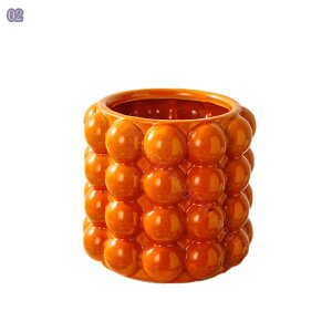 植木鉢 現代円筒形セラミック植木鉢 - 屋内と屋外の植物植木鉢 - 排水穴とソーサー付きセラミック植木鉢 グラデーション パープル/ ホワイト おしゃれ 陶器鉢 パステルカラー カラフル 室内