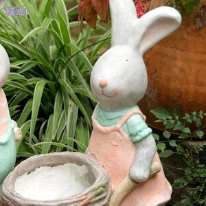 2000円OFFクーポン 庭のオブジェ置物 大きい ウサギ 庭 装飾品 置物 ガーデニング 室内装飾 ガーデンオーナメント うさぎ オブジェ インテリア雑貨 屋外 玄関 出窓 階段 プレゼント かわいい