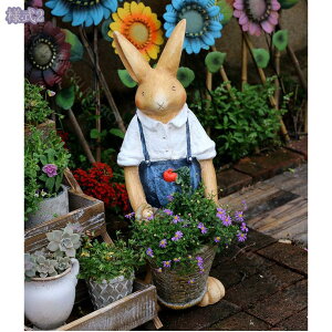 置物 動物 屋外 うさぎ ガーデニング雑貨 パティオ・ガーデン・芝生用屋外 ウサギの置物 記念品 オブジェ 庭 デコレーション かわいい 兎 ガーデンオーナメント防水 飾り 園庭 階段 庭のオ