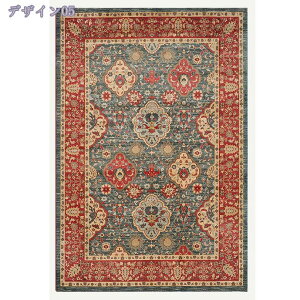 ペルシャ風 ラグ カーペット 1.5畳 洗える 滑り止め付 床暖房対応 約1畳 2畳 3畳 ラグマット ヴィンテージ風プリントラグ おしゃれ かわいい 冬用 四季兼用 長方形 正方形 ペルシャ絨毯 花柄幾