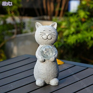 置物 動物 屋外 ソーラー置物 ライト かわいい 猫 ソーラーライト ガーデンオーナメント ガーデニング雑貨 庭 飾り 置物ライト 飾り 防水 耐久 かわいい プレゼント クリスマス 自動点灯消灯