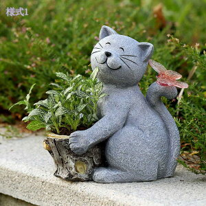 1000円OFFクーポン ガーデンライト ソーラー置物 猫 ソーラーライト LEDライト 屋外 防水 耐久性 耐候性 樹脂 庭の彫像 ガーデンオーナメント 置物ライト かわいい プレゼント 庭 デコレーショ