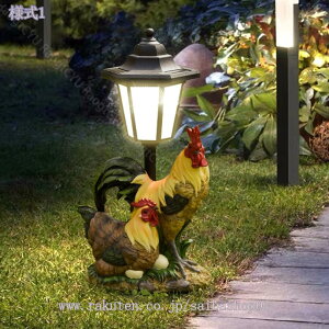 ガーデンライト ソーラー置物 動物 ソーラーライト LEDライト 屋外 防水 耐久性 耐候性 樹脂 庭の彫像 ガーデンオーナメント 置物ライト かわいい プレゼント 庭 デコレーション ガーデン 芝