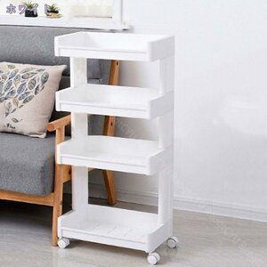 棚 ラック 収納ラック 収納棚 キッチンラック キッチンワゴン キャスター付き 収納ワゴン 4段 幅45 奥行26 3段 収納 プラスチック棚 ワゴン 新生活 一人暮らし シンプル おしゃれ シェルフ 移