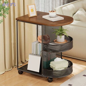 サイドテーブル ベッド横 棚 2段 サイドラック 2段式 安定 リビング ソファサイド 一人暮らし コーナー ラック スリム 収納ラック キャスター キッチンワゴン 収納棚 省スペース 組立簡単 サ