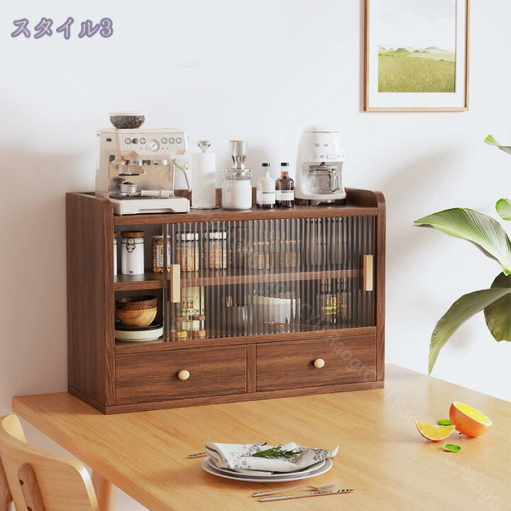 楽天市場】2000円OFFクーポン 収納キャビネット 大容量 北欧 木製 