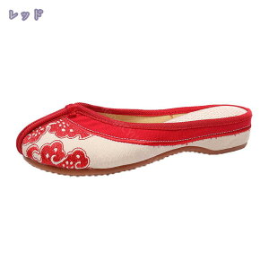 かかとなし スニーカー レディース スリッポン ローファー 3CM 厚底 刺繍 通気性 軽量 スリッパ カジュアル 婦人靴 ママ 滑り止め 脱ぎ履きが楽ち コンフォートシューズ おしゃれ 春夏 着脱簡