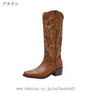1000円OFFクーポン ウエスタンブーツ レディース ロングブーツジョッキーブーツ 女性 美脚 エンジニアブーツ ワークブーツ 太ヒール 疲れない 歩きやすい カジュアル 通勤 コスプレ チャンキ