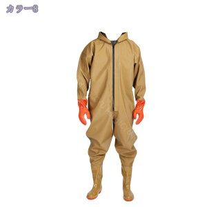 ウェーダー 防水 釣り用スーツ 防水ズボン 一体成型 ウェダー 防水長靴 滑らない 渓流 海 田植え 水産業 漁業 鮮魚店 水場仕事 釣り 23.5cm - 28.5cm ウェーダー 長靴 釣り 作業用 防水パンツ pvc