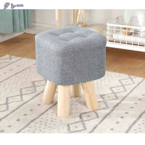 オットマンスツール リビングルーム用ソファスツール フットスツール スモールスツール 木製のスツール 取り外し可能なスツールカバー ファブリック 耐久性 滑り止め 積み重ね可能 収納