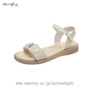 サンダル レディース ラウンドトゥ ローヒール 大きいサイズ 小さいサイズ 歩きやすい ストラップ カジュアル スポサン ベルトサンダル シンプル ステッチ レディース フラットヒール 軽量