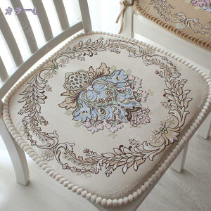 椅子 クッション シートクッション 座布団 チェア用 ひも付き 花柄 食卓椅子用クッション ダイニング 北欧 セット 低反発ダイニングチェア用クッション 紐付き シートクッション おしゃれ