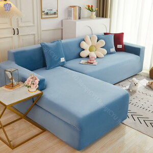 1000円OFFクーポン ソファーカバー おしゃれ やわらか 伸縮性あり ストレッチフィットタイプ 一体型 水洗い 伸縮素材 ズレ防止 猫 爪とぎ防止 厚手 耐久性 保護カバー 青 肘付きソファ フィッ