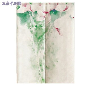 のれん おしゃれ 暖簾 ロング 北欧 ノレン 間仕切り 遮光 コットン 綿 麻 目隠し 厚手 洋風 花柄 絵画 玄関 キッチン リビング 台所 洗面所 出入り口 プレゼント 洗濯可 パーテーション 出入り