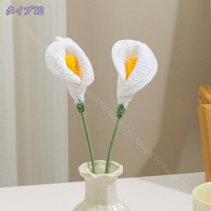 300円OFFクーポン カーネーション 手作りかぎ針編みのブーケ 枯れないお花束 かわいいインテリア飾り ホームやオフィスなどに適用 母と女性や友人へのユニークなギフト 父の日 母の日 記念