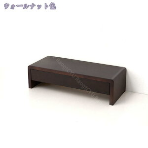 机上台 木製 モニター台 卓上 コンピュータモニタースタンド ヴィンテージ モニタースタンド キーボード収納 デスクトップ用 デスク上置棚 机上ラック 広い収納空間 取り付け簡単 モニター
