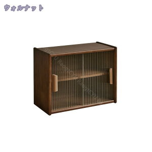 食器棚 卓上食器棚 キッチン収納棚 透明窓 小物入れ 卓上食器棚 アクリル扉 防塵 防湿 キッチンキャビネット レンジ台 アクリル扉 組み立て式 おしゃれ 竹製 収納便利 台所収納 組み立て式