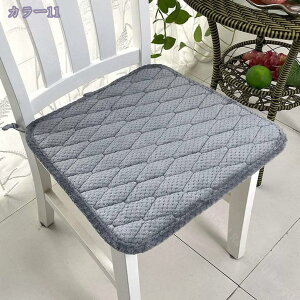 1枚/2枚/4枚セット 椅子用 座布団 クッション ひも付き 暖かい 低反発 椅子用 滑り止め付き 椅子 床 畳 ダイニングチェア テーブルシートクッション 食卓椅子の座布団 事務椅子クッション チ