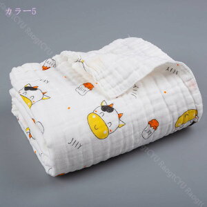 タオルケット ベビーバスタオル 6重ガーゼ ガーゼタオル 綿100% コットン ふわふわ 柔らかい 肌に優しい 吸水性と速乾性 保育園 出産祝い 赤ちゃん ベビー キッズ 外出適用 正方形 ガーゼケッ