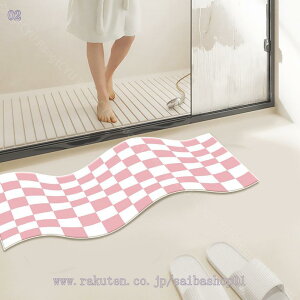 トイレマット 衛生 快適 サラサラ おしゃれ 脱衣所 浴室 キッチン 幾何学 やわらか 厚い バスマット マイクロファイバー 速乾 大判 吸水 ふわふわ 丸洗い可付 足拭きマット 玄関マット 風呂