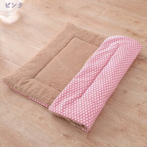 ペットマット クッション 冬用 猫 犬 ペットベッド スクエア型 可愛い 冬用マット ペット用クッション ぐっすり眠る ふわふわ もこもこ 暖かい 滑り止め 防寒 防水 寒さ対策 洗える 大きいサ