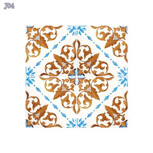 タイルシール 壁紙シール 20枚セット おしゃれ タイルステッカー ウォールステッカー 断熱 防水 防汚 モザイクタイルシール 飾り物 装飾品 壁紙デコレーション モロッコ風 花柄 北欧風 宮廷