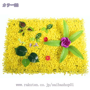 フェイクグリーン 壁掛けパネル 室外用 フェイク植物 抗紫外線 ガーデン装飾 人工芝 グリーンウォール 店舗装飾 インテリアグリーン 壁面緑化 飾りパネル フェンス目隠し 花飾り 草花装飾