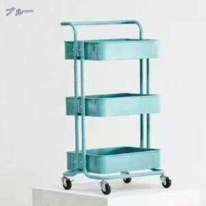 キッチンワゴン キャスター付き スリム 北欧 3段 おしゃれ キッチン 収納 キッチン収納 ハンドル付き 取っ手付き ワゴン スチールラック キッチンラック 隙間収納 すきま収納 洗面所 キッチ