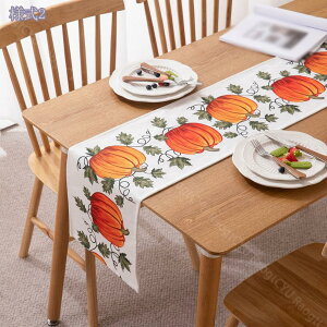 300円OFFクーポン 秋のテーブルランナー 感謝祭 カボチャ 収穫 装飾 秋 休日 屋内 ヴィンテージ テーマ 集まり ディナー パーティー テーブル装飾 感謝祭テーブルランナー かぼちゃ 秋の黄麻