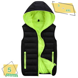 500円OFFクーポン メンズ ダウンベスト 立ち襟 軽量ダウンベスト 防寒 暖かい 袖 なし ベスト カジュアル ジャケット 外出時の防寒対策 秋冬 アウトドア ビジネス 学校 学生 大人 お年寄り 男性 お洒落中綿ベスト アウター RaogtCYU