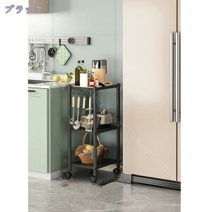 キッチンワゴン キャスター付き スリム 2段 3段 幅35 天板付き ワゴン キャスター ラック キッチンラック 炊飯器 北欧 かわいい おしゃれ 省スペース 隙間収納 すき間 炊飯器ラック コンパク