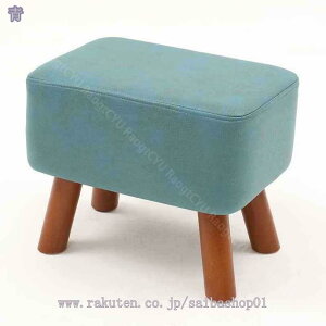 オットマンスツール リビングルーム用ソファスツール フットスツール スモールスツール 木製のスツール 長方形 PUフェイクレザー 耐久性 滑り止め 木製脚付き 無地 コンパクト リビング/玄