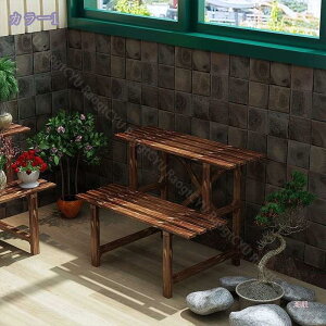 フラワースタンド2段600型 木製スタンド スタンド ベランダ ガーデニング フラワースタンド フラワースタンド 木製 ガーデンラック 2段 幅60ハンギング ガーデニング 棚 植木鉢台 室内 屋外