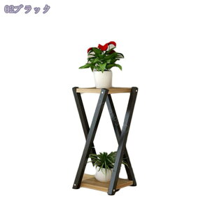 1000円OFFクーポン オシャレ 玄関 フラワースタンド 観葉植物 花台 棚 サイドテーブル 室内 おしゃれ 台 置き台 おしゃれな 観葉植物置く台 オシャレ スタンド台 スタンド 黒 ブラック プラン